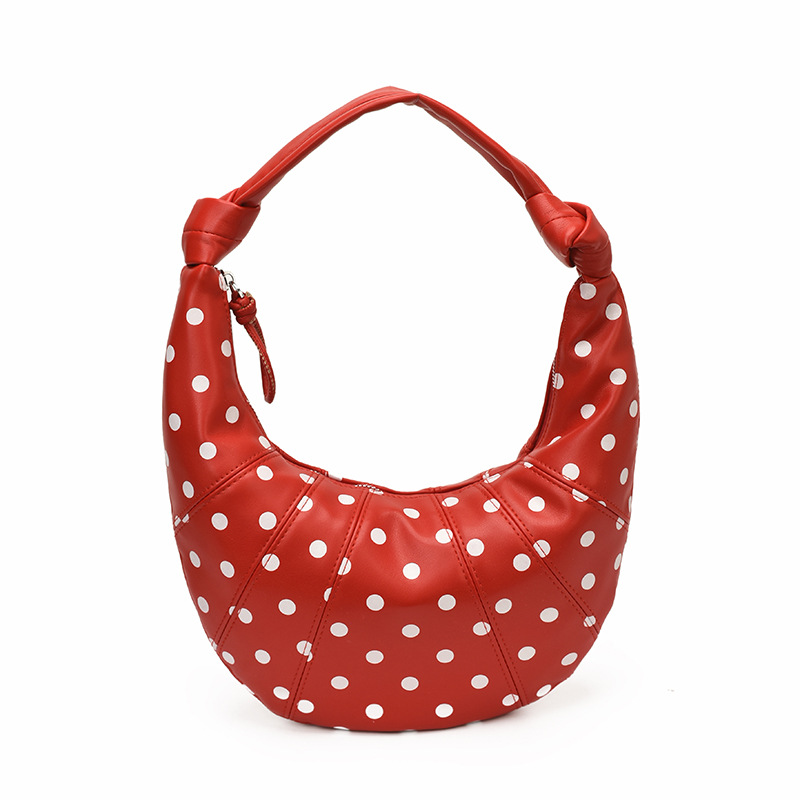 Personalidad de nicho de diseño de bolsas de punto de onda para mujeres 2026 nuevo estilo de moda universal bolsas de hombro bolsas diarias bolsas de brazo de viaje