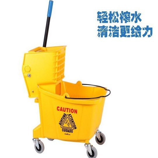 【36升L榨水车】餐厅酒楼清洁拖把桶 榨水车 地拖桶 拖地清洁工具