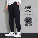 Утепленные демисезонные спортивные штаны, повседневные брюки, лонгслив, оверсайз, свободный крой, подходит для подростков