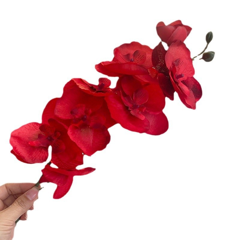 Decoración de ramo de flores de simulación de decoración de cortinas de sala de estar personaje de boda mujer casada hombre nueva casa cortina de decoración