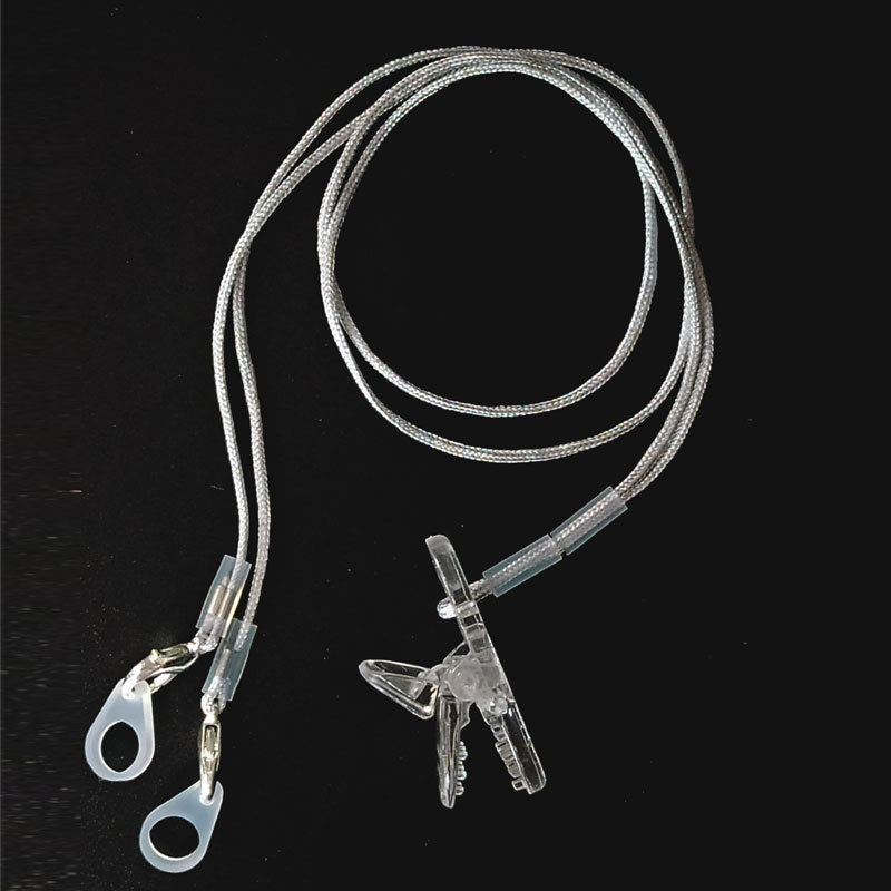 Audífono cuerda anti-Perdida hilo de nylon oreja de edad avanzada máquina de espalda cordón anti-caída artefacto binaural clip fijo anillo de silicona protección