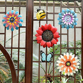 羡瓷户外花园庭院花朵幼儿园阳台院子布置园艺墙面造景装饰挂件