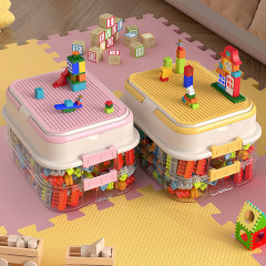 積み木収納ボックス、小粒子レゴ収納ボックス、部品分類、仕分け、分割、包装、子供用おもちゃ収納ボックス