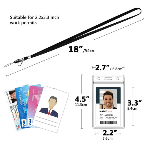 New product Amazon AMAZON cross-border best-selling landmine mobile phone ID card holder lanyard plus vertical waterproof card holder