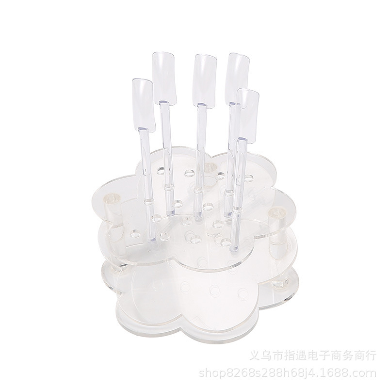 Nail art practice tools plum-shaped nail stick display stand nail polish display board nail color card practice nail mold