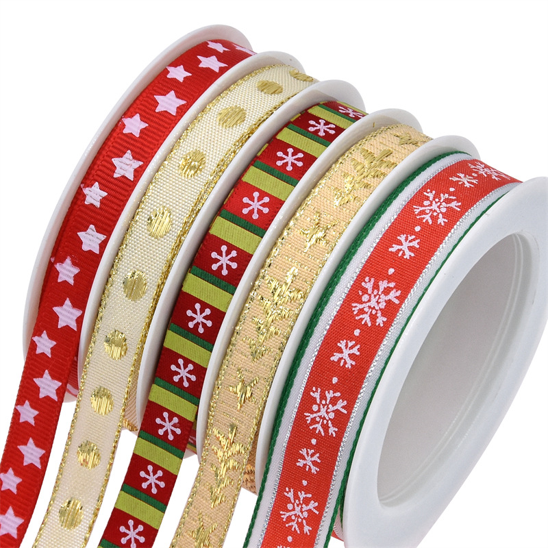 Amazon transfronterizo nueva combinación de traje de cinta de Navidad árbol de Navidad decoración de vacaciones regalo cinta de embalaje en stock