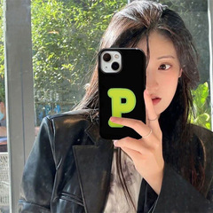 文字創意P適用蘋果15PROMAX手機殼14PRO創意13PRO防摔12/11