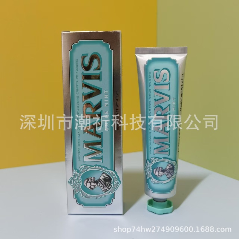 跨境意大利玛尔斯薄荷牙膏口气清新洁白成人牙膏伴手礼品盒批发|undefined
