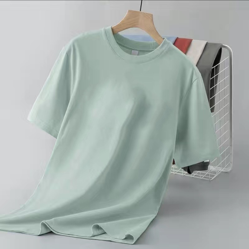 Camiseta de manga corta de los hombres de otoño nuevo estilo coreano SLIM-Fit moda impreso fino cuello redondo en el puesto image 3