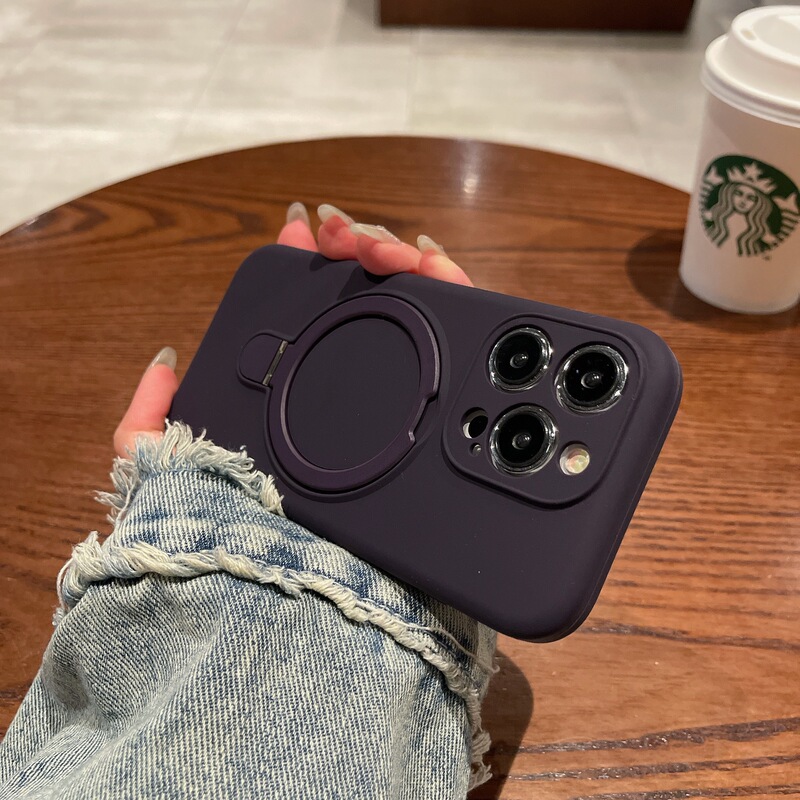 适用iPhone17液态硅胶磁吸支架手机壳苹果16肤感精孔镜头保护套15|undefined