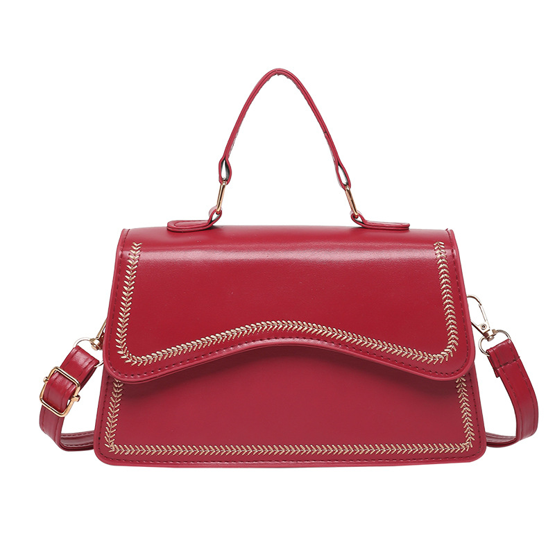 Bolso cuadrado de mujer, estilo retro, simple este año, bolso popular, primavera y verano 2025, nuevo tipo de bolso de hombro, mochila.