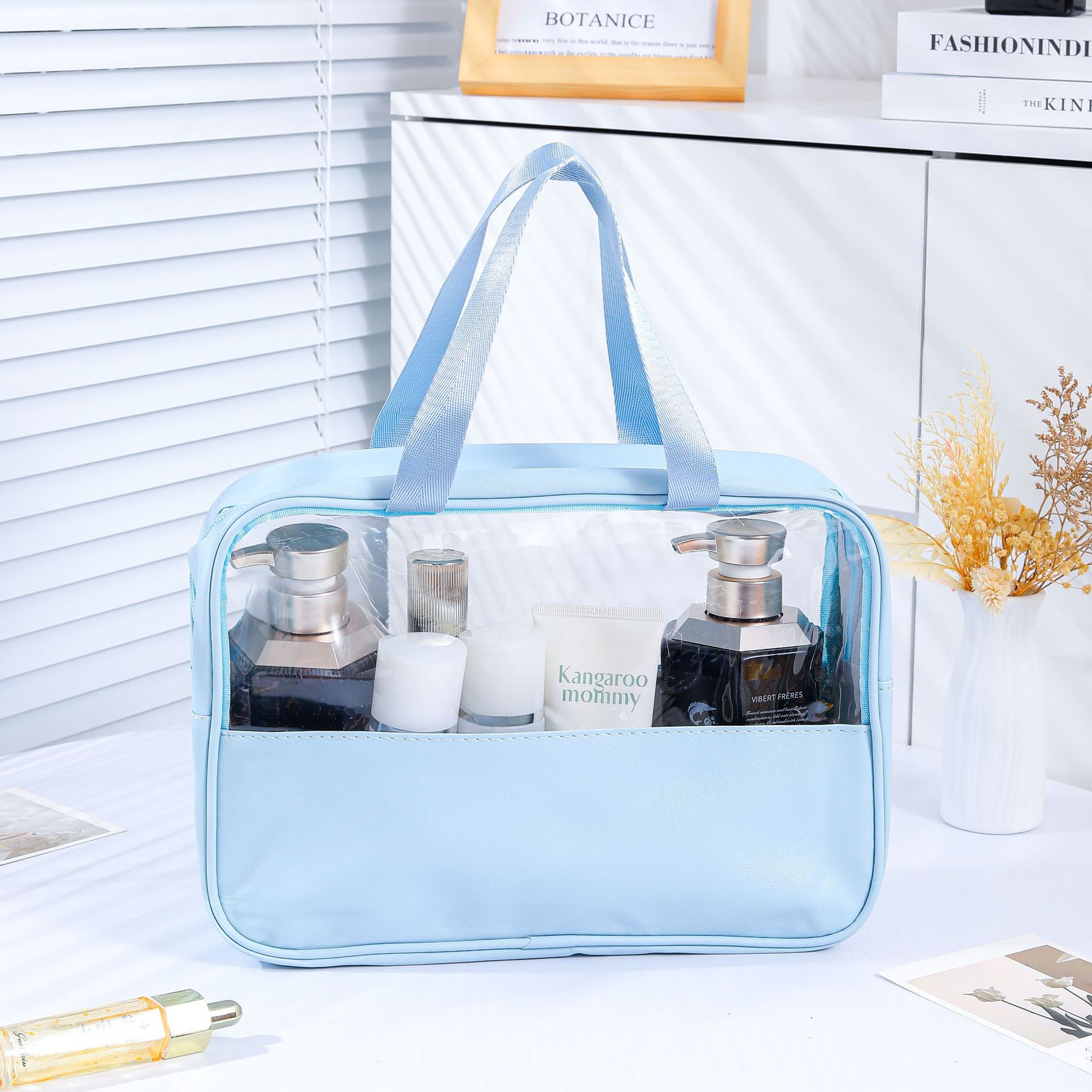 Bolsa de baño portátil de alta calidad, baño portátil, natación, playa, viaje, bolsa de almacenamiento de artículos de higiene y maquillaje de gran capacidad