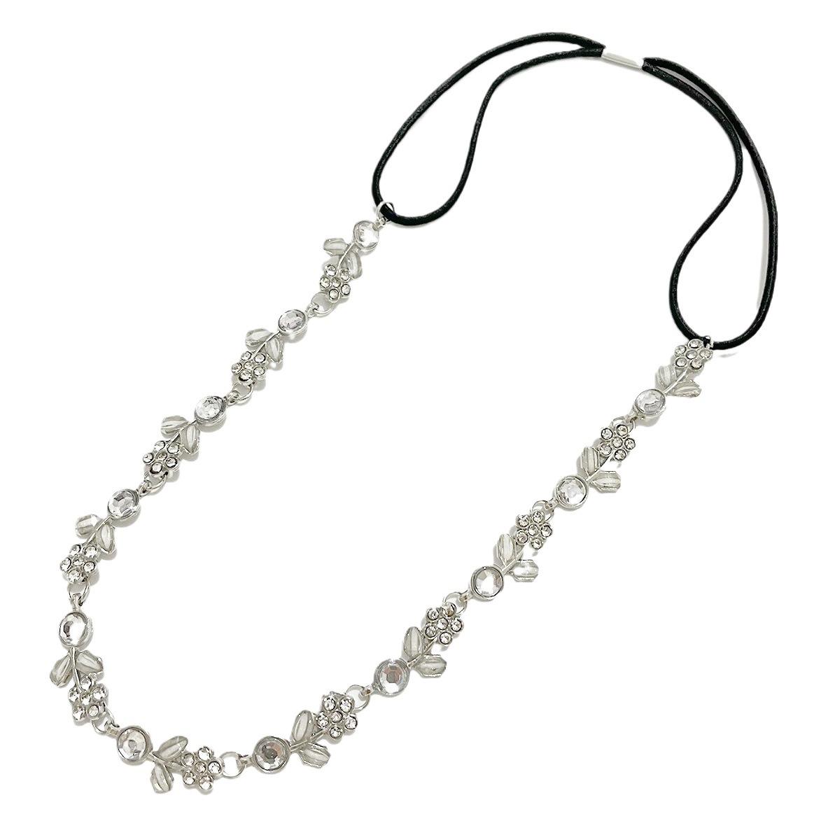 Corea del Sur accesorios para el cabello princesa dama dulce moda pequeña flor rhinestone banda para el cabello transfronteriza caliente 8-palabra cuerda para el cabello banda para el cabello H141