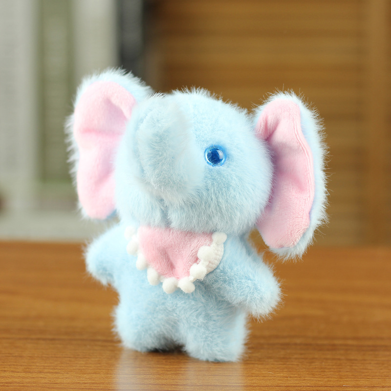 Douyin celebridad de Internet venta caliente bebé elefante llavero muñeca colgante peluche elefante muñeca regalo de lanzamiento de boda