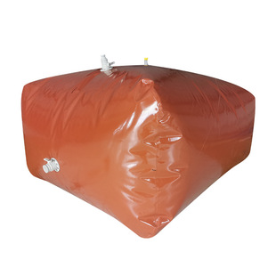 Complete Set of Equipment for Red Clay Soft Biogas Tank, Biogas Fermentation Tank for Farms, Rural Cross-Border Gas Storage Bags