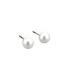 Jewelry, earrings from pearl, fashionable universal accessory, Amazon, silver 925 sample, European style