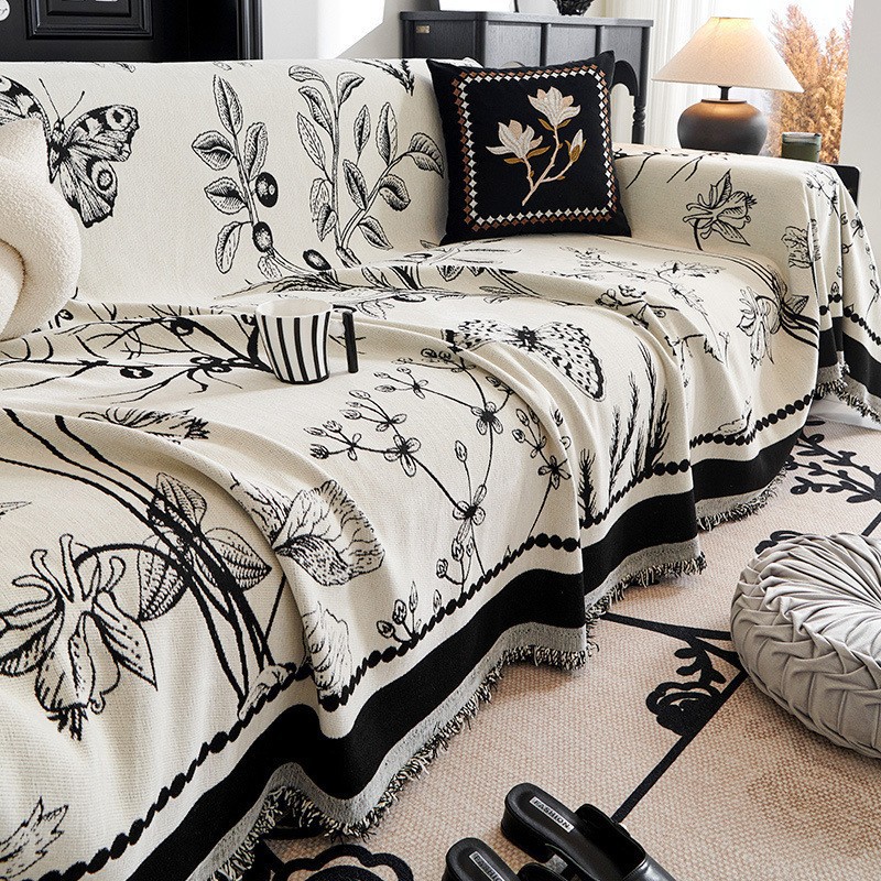French light luxury sofa cover, 2024 new model, anti-slip, high-end feel, universal all-purpose cover, four-seasons universal dust cover