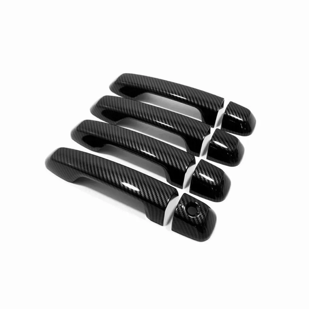 Подходит для 10-19 властных модифицированных специальных выдвижных ручек ABS с рисунком из углеродного волокна дверной ручки без интеллектуальной защитной оболочки