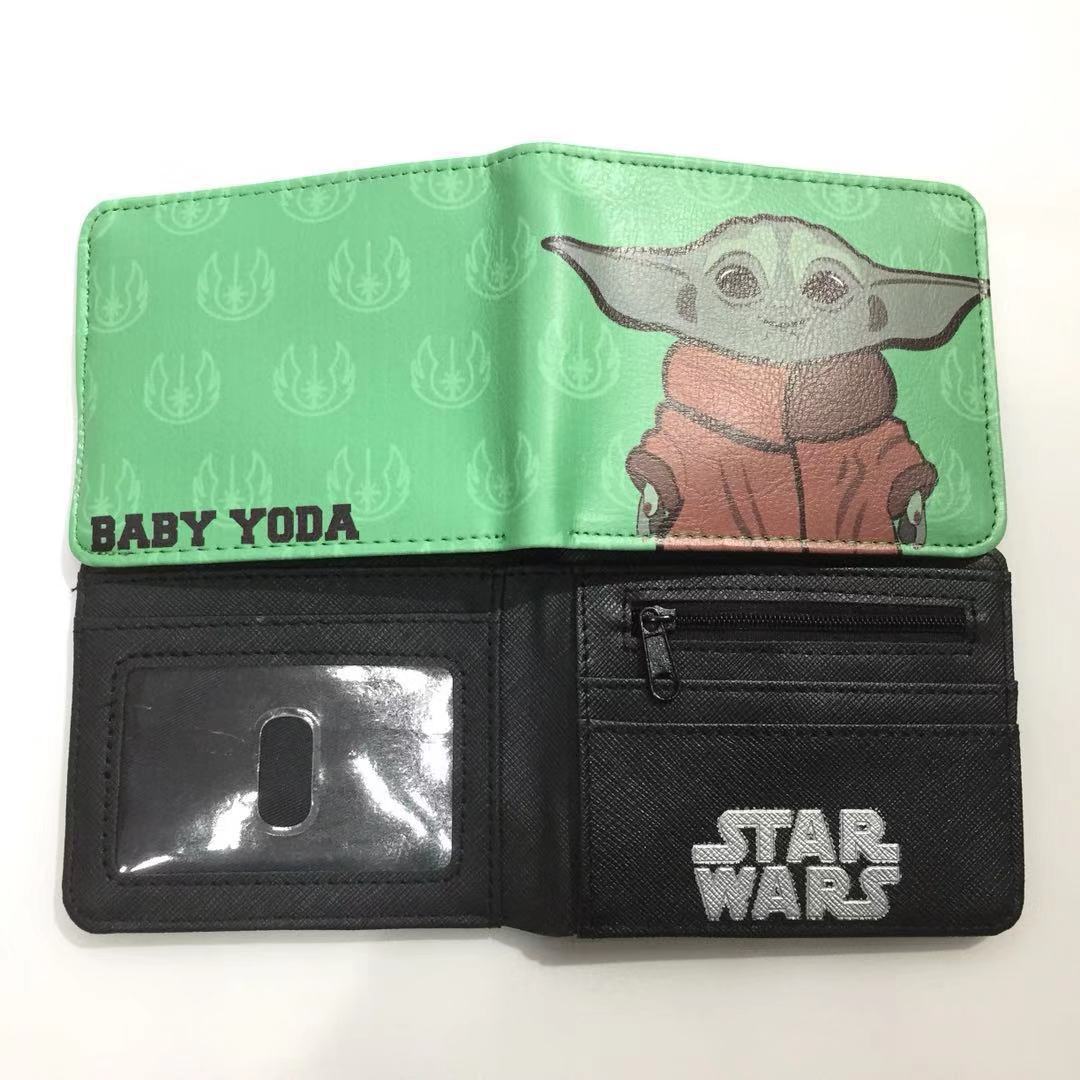 Baby Yoda maestro corto billetera Star Wars estudiante Monedero