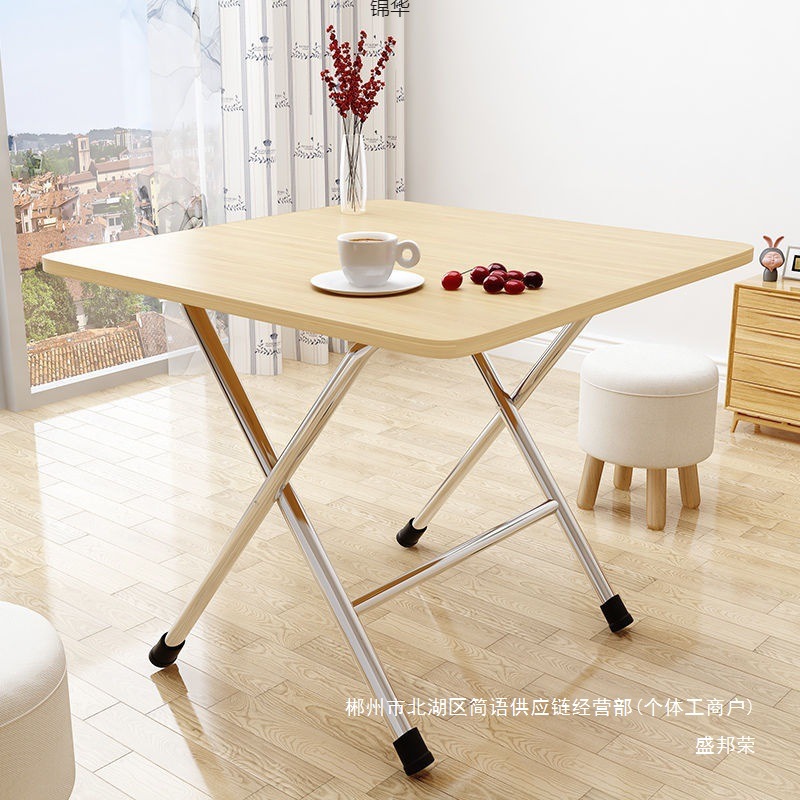 Fábrica de venta directa mesa plegable mesa de comedor plegable dormitorio mesa de estudio dormitorio mesa de comedor casera mesa al aire libre