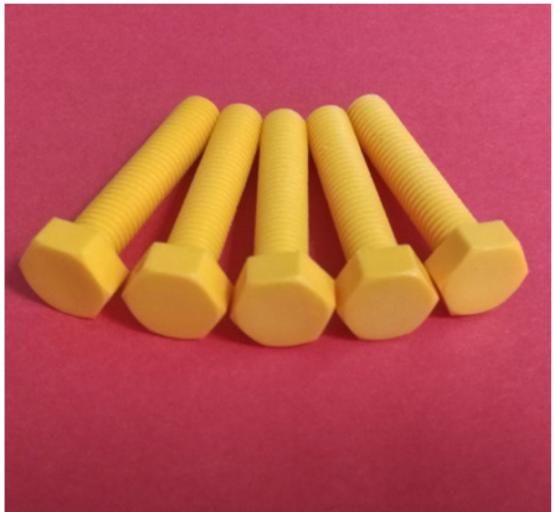 M8*70-M27*50PP黄色螺丝 耐腐蚀PP螺丝 耐酸碱 塑料螺丝