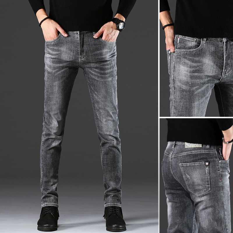 Spring and autumn men's jeans 2022 new K...