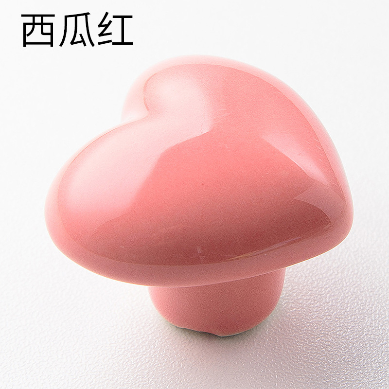 Spot love ceramic manija de armario para niños reposabrazos de armario simple pegajoso manija de puerta gancho de cajón de dibujos animados transfronterizos