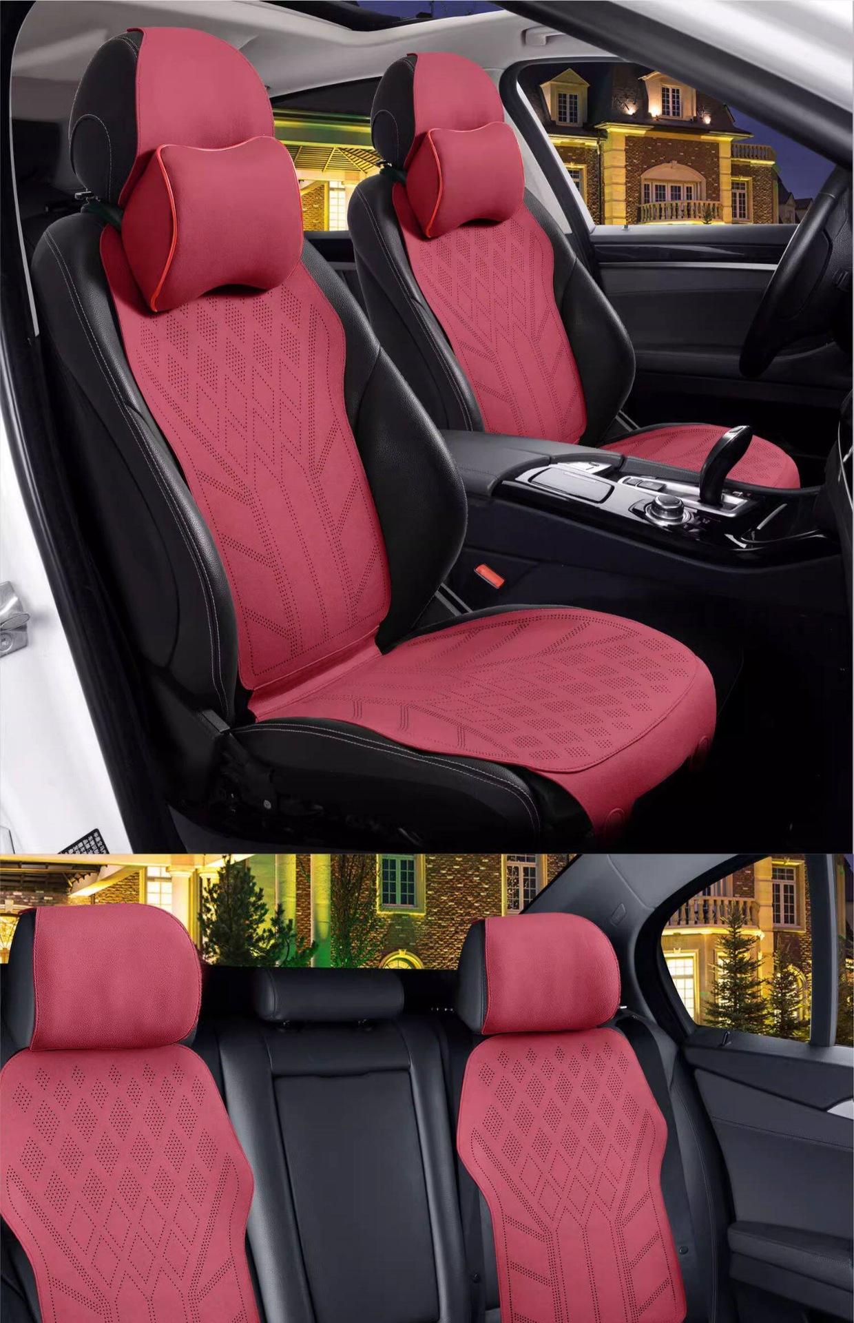 Suitable for 2026 car seat cushions, universal for all seasons, suede leather seat cushion, high-end saddle pad, suede seat cover for summer