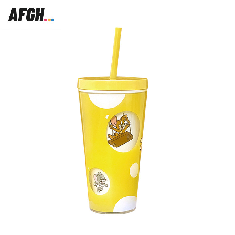 AFGH Genuine Cat and Mouse TOM and JERRY Taza giratoria de queso Taza de gran capacidad para descomprimir EDC