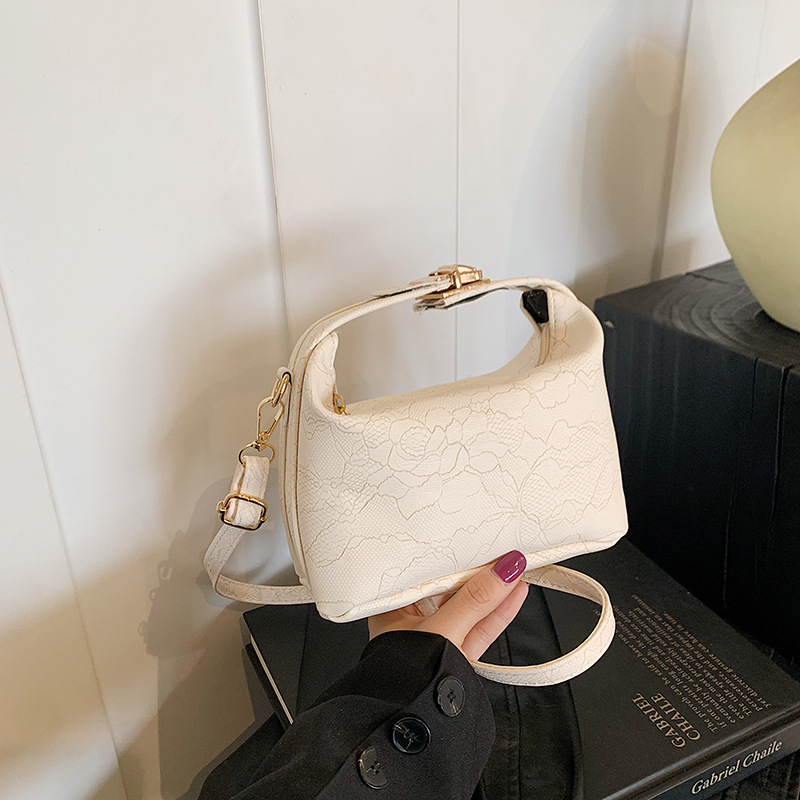 Bolso de flores de estilo occidental personalizado 2024 nuevo estilo otoño e invierno moda hermosa temperamento bolso de mensajero de un solo hombro