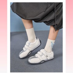 FanGui~2025新款魔术贴休闲鞋轻便运动鞋百搭平底板鞋女秋季波点