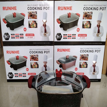 electric cooking pot 10liter电火锅多功能不粘锅电炒锅电热锅