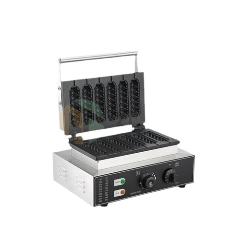 Red Sky Commercial Electric Heat Five-Grid Six-Grid Crispy Machine, Hot Dog Wafer Machine, Taiwanese Sausage Machine, Snack Equipment