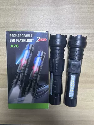 UV fənərlər Ultra-Bright Flashlight Rechargeable Long-Lasting - plastic-model-a-38kg-pack