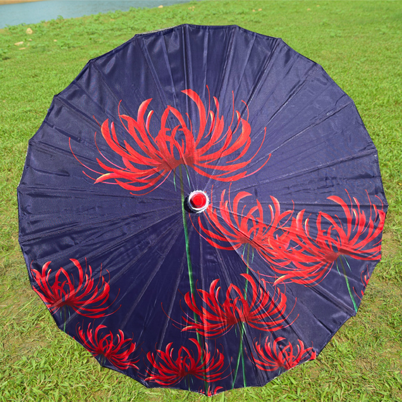 Paraguas de papel engrasado impermeable paraguas artesanal para niños paraguas decorativo antiguo accesorios de fotografía al aire libre impresión paraguas de baile al por mayor