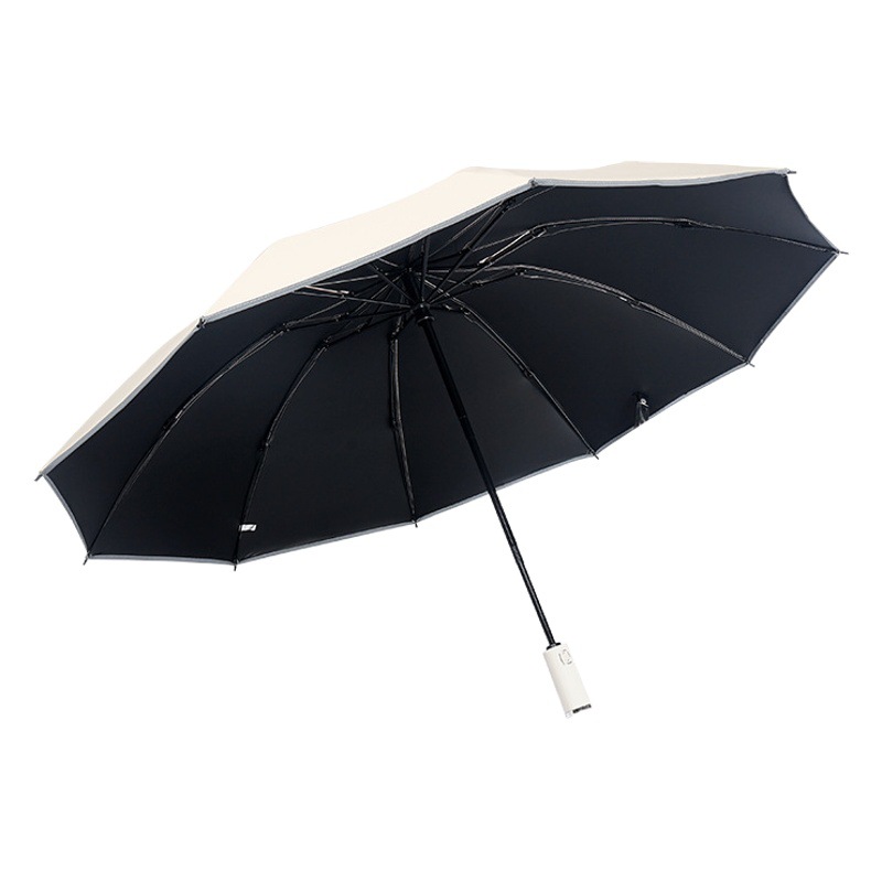 Paraguas de sol reverso automático creativo sombrilla de vinilo reflectante sombrilla paraguas de sol Impresión logotipo regalo publicidad paraguas
