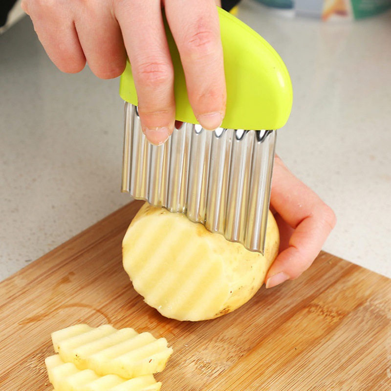Creative Kitchen Multi -Functional Cut Potato Wave Knife Wolf Denta…