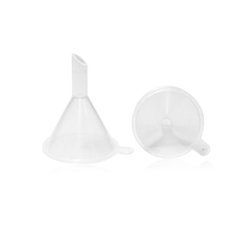Mini plastic small funnel transparent triangle funnel cosmetics perfume eyeliner essential oil dispensing tool factory
