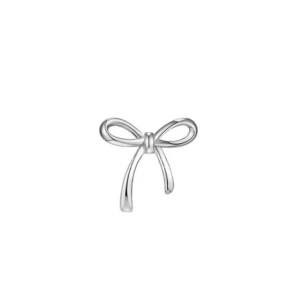 Titanium natural color individual jewelry head bow 1