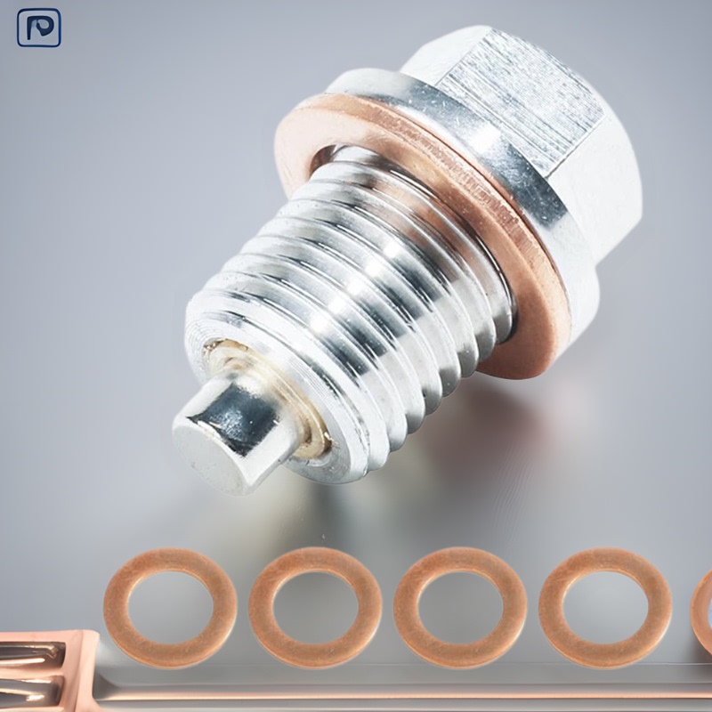 General Motors modified aluminum alloy oil pan screw magnetic oil drain plug bolt 6063,7075 oxygen oxidation