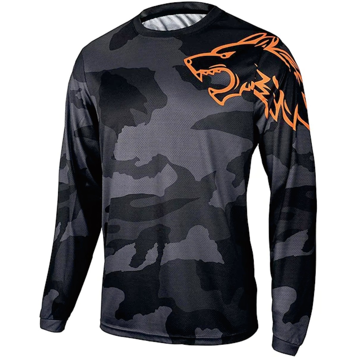 Men's Long-Sleeved Outdoor Sports Cycling Downhill Suit Camouflage Print