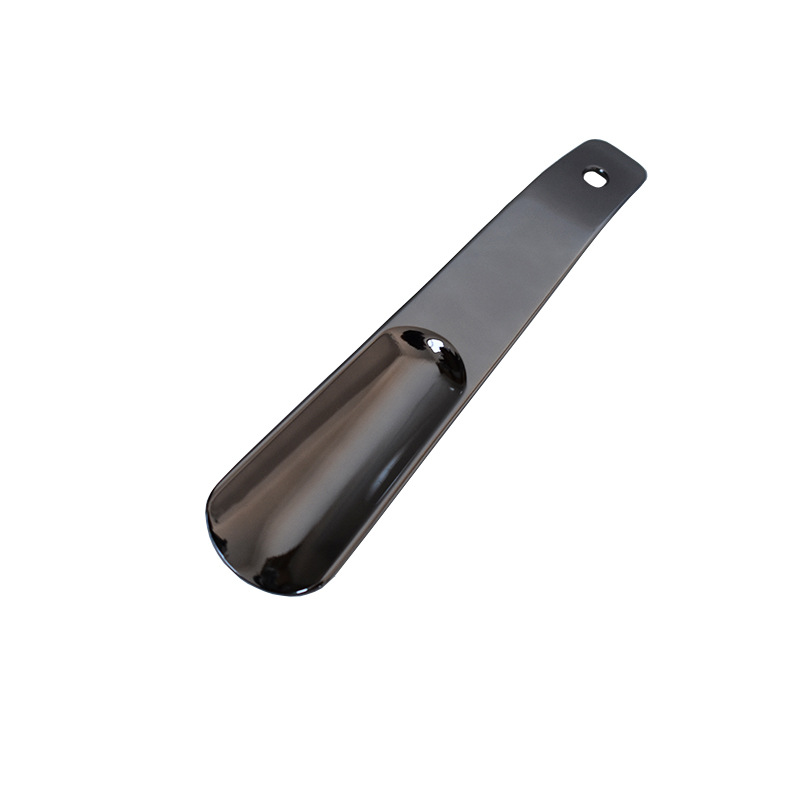 En stock suministro de acero inoxidable 14cm largo pequeño calzador metal espesado zapato extractor dispositivo