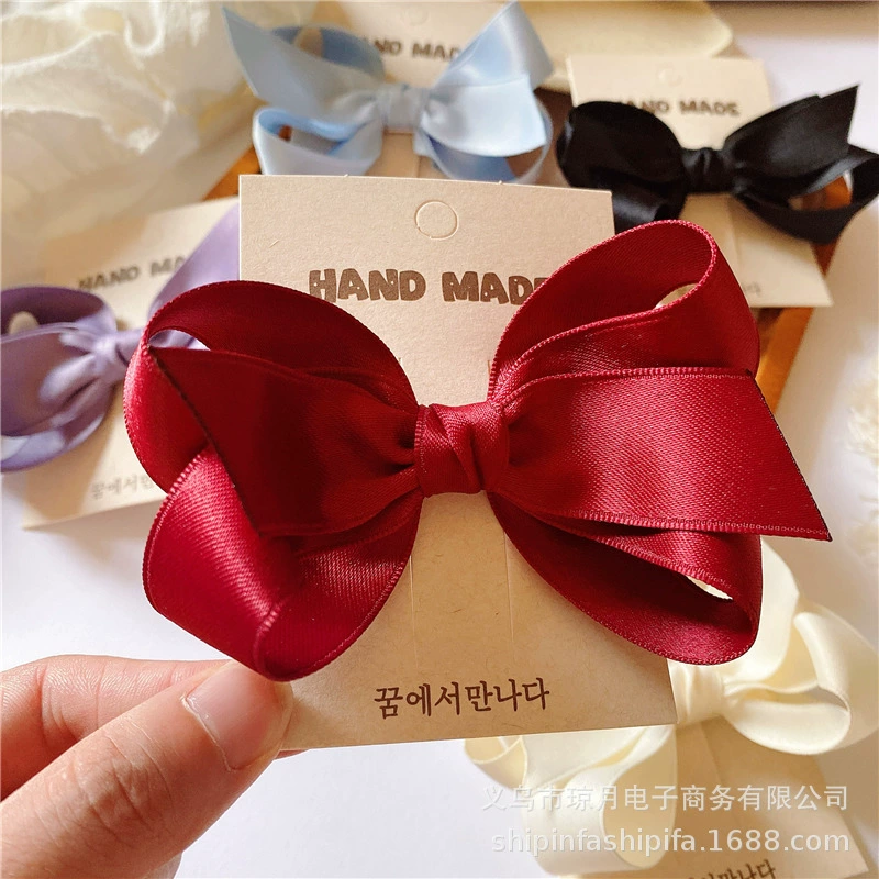 Korean children's big hair accessory, three dimensional hairpins with bow, hairgrip