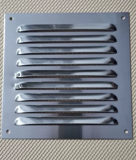 Жалюзи из нержавеющей стали, вентиляция и рассеивание тепла, вытяжная решетка из алюминиевого сплава, наружная стена, непромокаемый ветрозащитный кожух, воздуховыпускное отверстие, перфорированная пластина