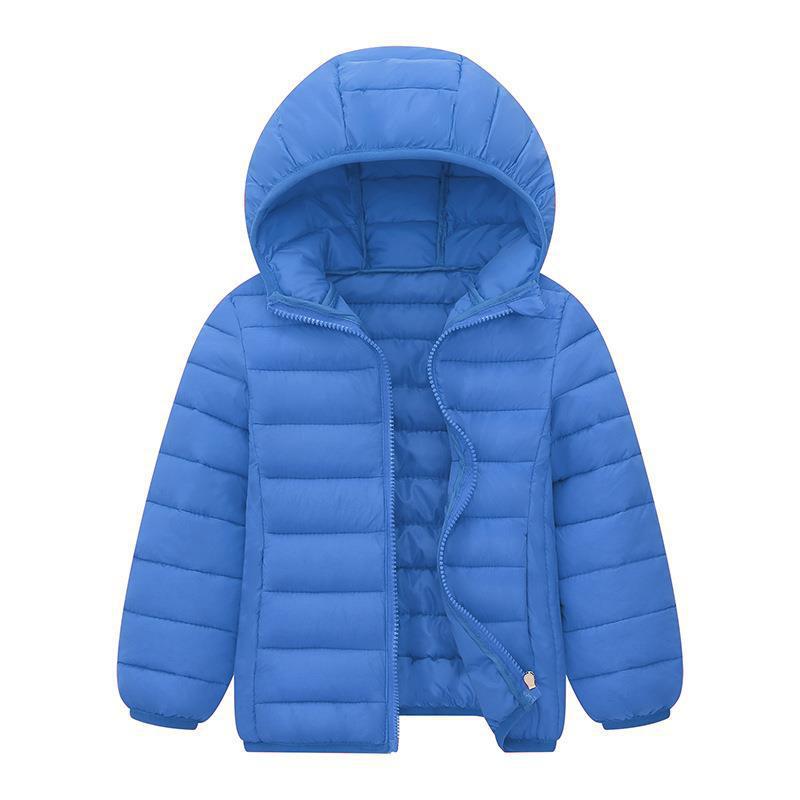 Chaqueta de plumón ligera para niños y niñas, modelo 2025, abrigo corto de algodón para niños pequeños y mayores.