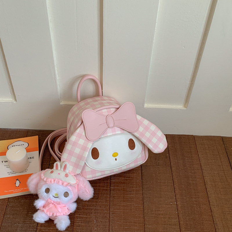 Cartoon My Melody Large Capacity Bag for Women 2026 New Trendy Fashion Sweet Cool Backpack with Bow Twitter Bag Trendy