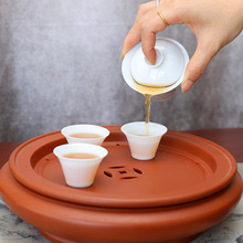 潮汕工夫茶杯薄胎骨瓷泡茶盖碗小茶杯子白玉令白瓷杯马蹄杯品茗杯