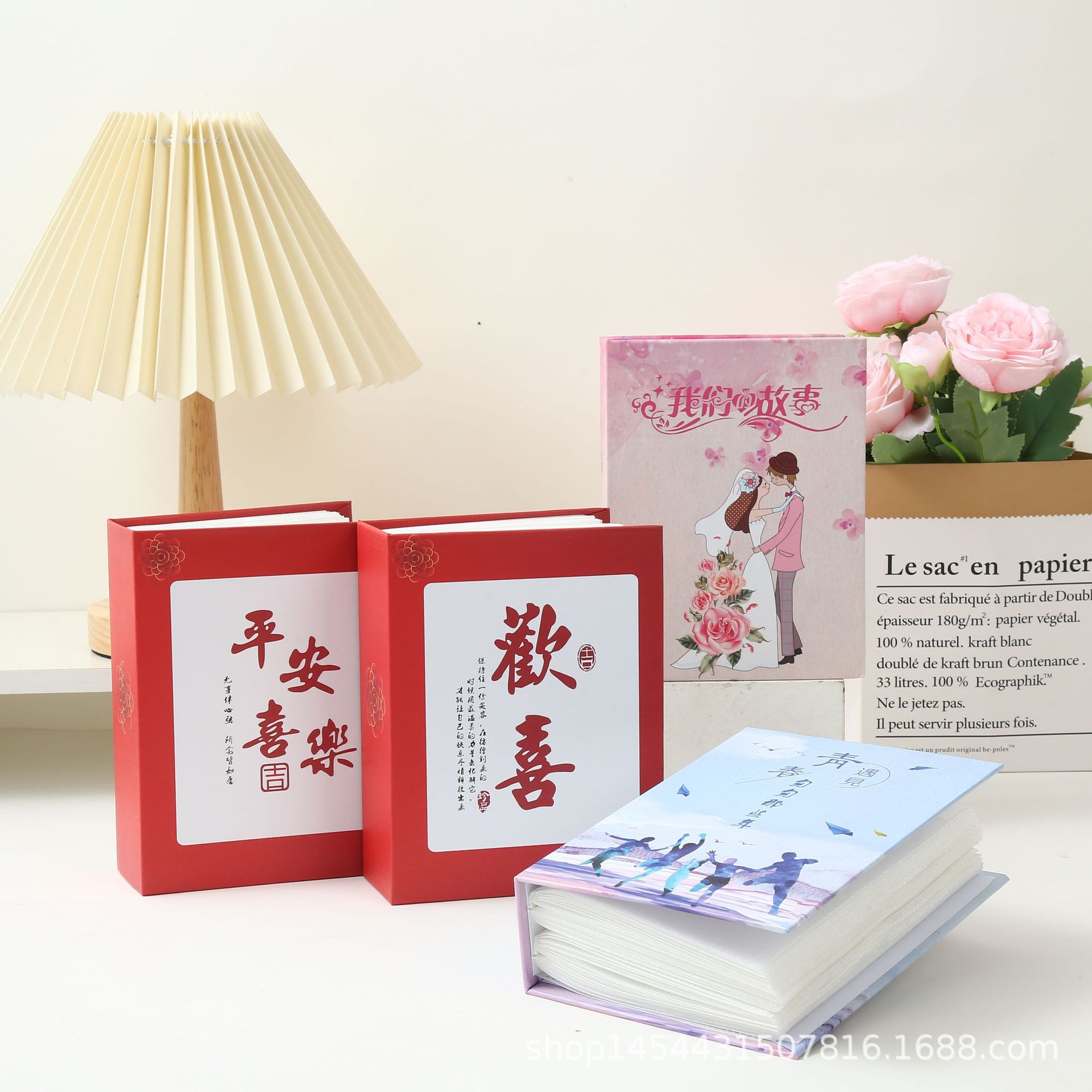 Dechuan Polaroid plástico 345678 pulgadas insertar familia de dibujos animados álbum tarjeta libro de papel transfronterizo al por mayor