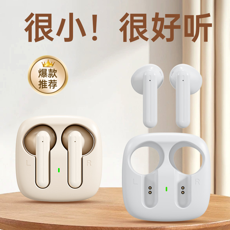 25 mini modelo privado transfronterizo con buena calidad de sonido, auriculares Bluetooth inalámbricos con reducción de ruido, auriculares Bluetooth con llamada deportiva semi-en la oreja, auriculares Bluetooth