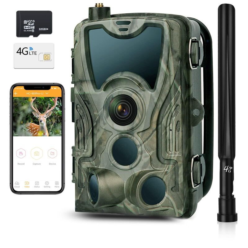 True 4k4g Outdoor Hunting Camera Hc-801Pro App Remote Mobile Phone Control at Any Time to View Photo Videos